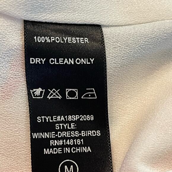 Asher Winnie Birds of Paradise Floral Pattern Mini Slip Dress Size Medium - Picture 7 of 7